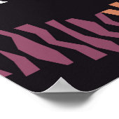 Seamless abstract geometric pattern. Strips. Mosai Poster (Hoek)