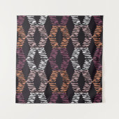 Seamless abstract geometric pattern. Strips. Mosai Wandkleed (Voorkant (horizontaal))
