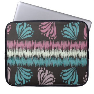Seamless abstract ikat pattern with the image of f laptop sleeve