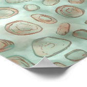 Seamless Abstract Patina Mist Fabric Pattern Poster (Hoek)