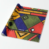 Seamless african ethno traditional textern cadeaupapier (Uitgerold)
