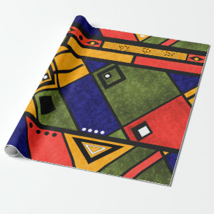 Seamless african ethno traditional textern cadeaupapier