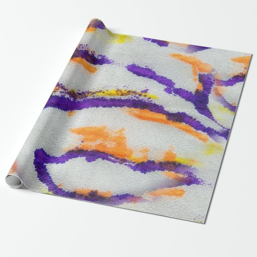 Seamless animal zebra. Dirty art pattern. Abstract Cadeaupapier (Uitgerold)