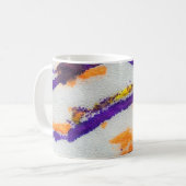 Seamless animal zebra. Dirty art pattern. Abstract Koffiemok (Voorkant links)