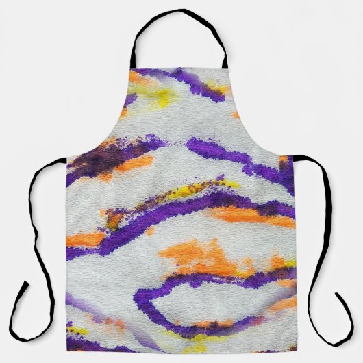 Seamless animal zebra. Dirty art pattern. Abstract Schort (Voorkant)