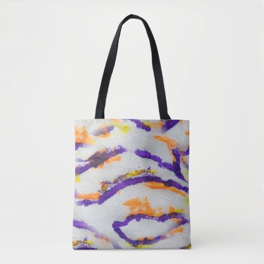 Seamless animal zebra. Dirty art pattern. Abstract Tote Bag (Voorkant)
