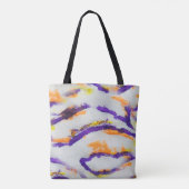 Seamless animal zebra. Dirty art pattern. Abstract Tote Bag (Achterkant)