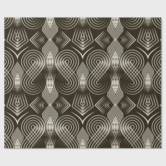 Seamless antique art deco pattern ornament. Geomet Cadeaupapier (Vlak)