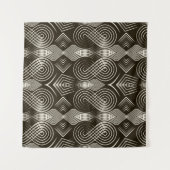 Seamless antique art deco pattern ornament. Geomet Wandkleed (Voorkant (horizontaal))