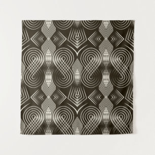 Seamless antique art deco pattern ornament. Geomet Wandkleed