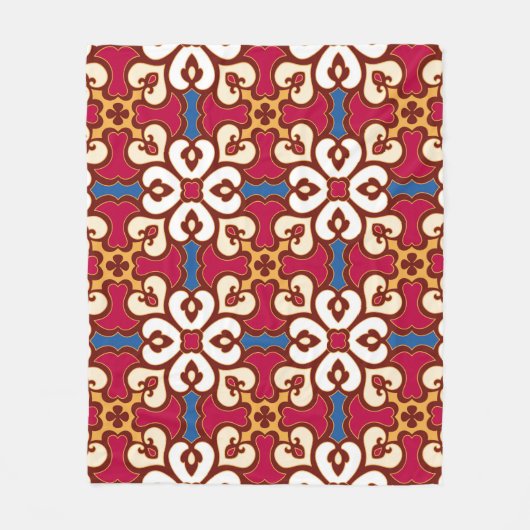 Seamless arabic pattern - based on ottoman traditi fleece deken (Voorkant)