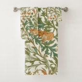 Seamless Arts and Crafts style repeating pattern Bad Handdoek (Insitu)