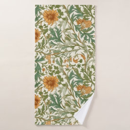 Seamless Arts and Crafts style repeating pattern Bad Handdoek