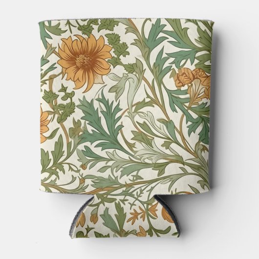 Seamless Arts and Crafts style repeating pattern Blikjeskoeler (Voorkant)