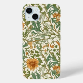 Seamless Arts and Crafts style repeating pattern iPhone 15 Mini Hoesje