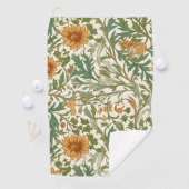 Seamless Arts and Crafts style repeating pattern Golfhanddoek (Insitu)