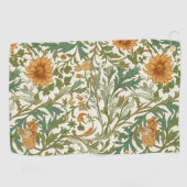 Seamless Arts and Crafts style repeating pattern Golfhanddoek (Horizontaal)