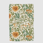 Seamless Arts and Crafts style repeating pattern Golfhanddoek (Voorkant)