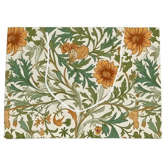 Seamless Arts and Crafts style repeating pattern Groot Cadeauzakje (Voorkant)