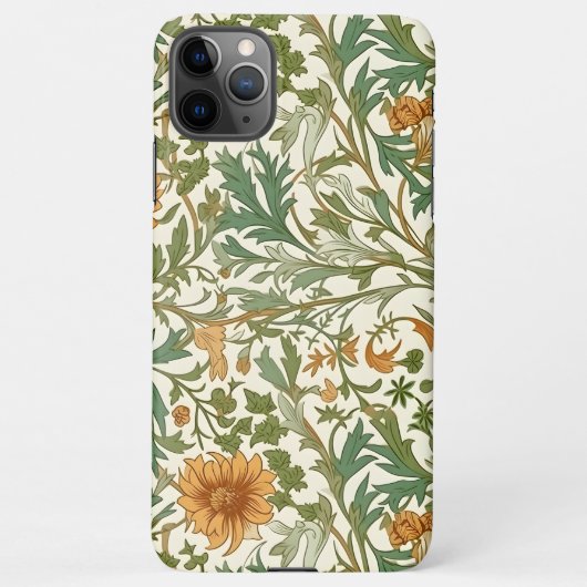 Seamless Arts and Crafts style repeating pattern iPhone Hoesje (Achterkant)