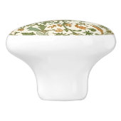 Seamless Arts and Crafts style repeating pattern Keramische Knop (Zijkant)