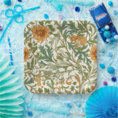 Seamless Arts and Crafts style repeating pattern Papieren Bordje (Feest)