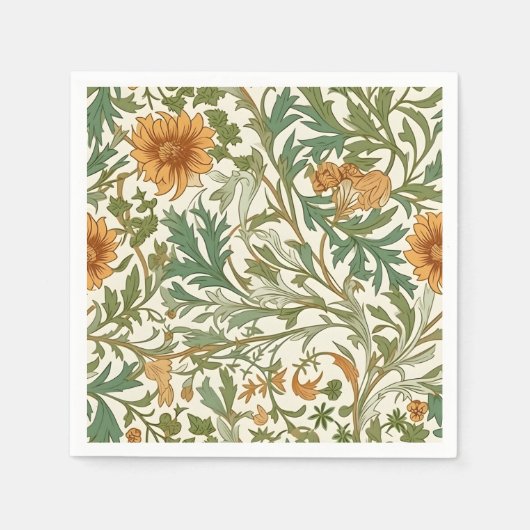 Seamless Arts and Crafts style repeating pattern Servet (Voorkant)