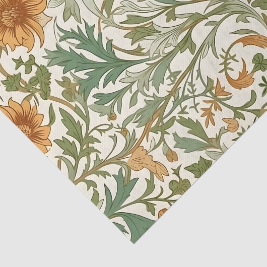 Seamless Arts and Crafts style repeating pattern Tissuepapier (Detail)