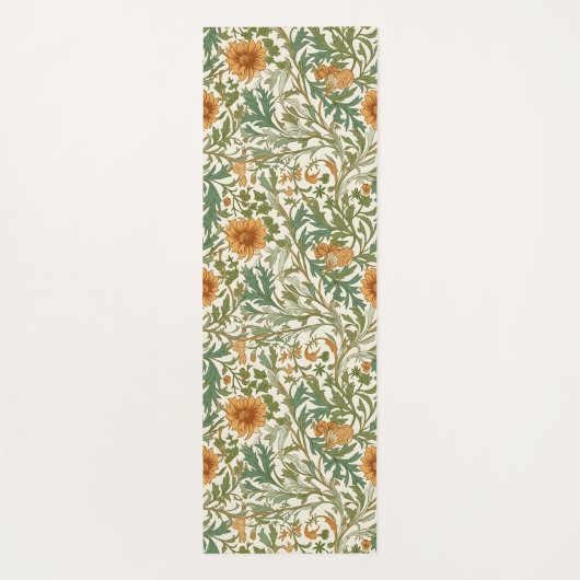 Seamless Arts and Crafts style repeating pattern Yogamat (Achterkant)