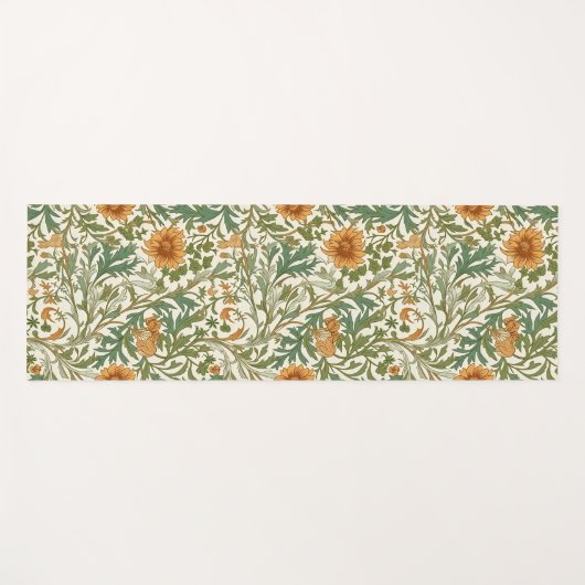Seamless Arts and Crafts style repeating pattern Yogamat (Voorkant (horizontaal))