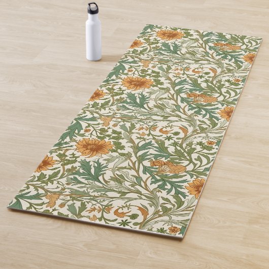 Seamless Arts and Crafts style repeating pattern Yogamat (In situ)