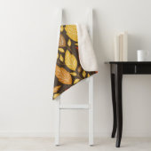 seamless autumn pattern with a color leaves  sherpa deken (In situ)