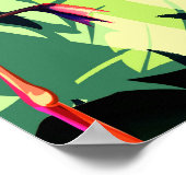 Seamless background floral pattern. Tropical leave Poster (Hoek)