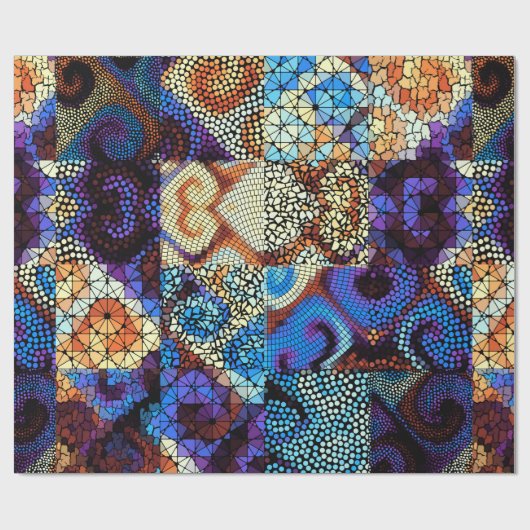 Seamless background pattern. Mosaic art pattern ba Cadeaupapier (Vlak)