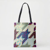 Seamless background pattern. Patchwork pattern. Vi Tote Bag (Voorkant)