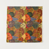 Seamless background with stylized autumn trees. Fo Wandkleed (Voorkant (horizontaal))