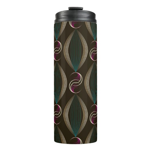 Seamless beautiful art deco pattern ornament. Geom Thermosbeker (Voorkant)