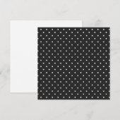 Seamless black and white polka dot pattern  bedankkaart (Voorkant / Achterkant)