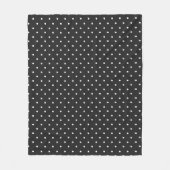 Seamless black and white polka dot pattern  fleece deken (Voorkant)