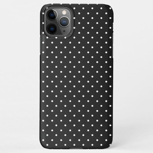 Seamless black and white polka dot pattern  iPhone hoesje (Achterkant)