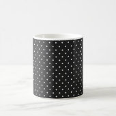 Seamless black and white polka dot pattern  koffiemok (Center)