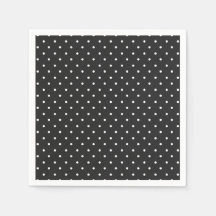 Seamless black and white polka dot pattern 