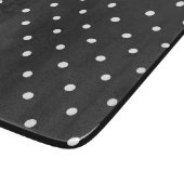 Seamless black and white polka dot pattern  snijplank (Hoek)