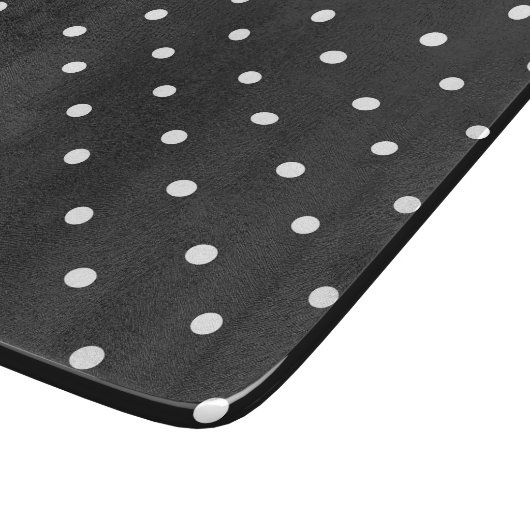 Seamless black and white polka dot pattern  snijplank (Hoek)