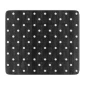 Seamless black and white polka dot pattern  snijplank (Voorkant)