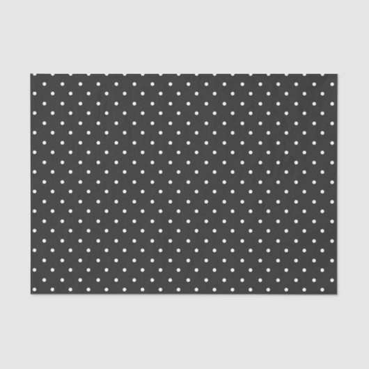 Seamless black and white polka dot pattern  tissuepapier (Voorkant)
