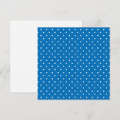 Seamless blue background polka dot pattern  bedankkaart (Voorkant / Achterkant)