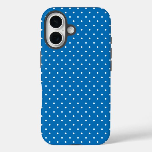 Seamless blue background polka dot pattern  Case-Mate iPhone case (Achterkant)