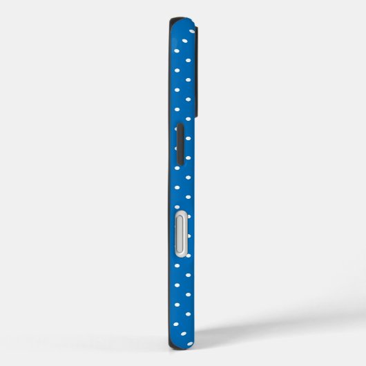 Seamless blue background polka dot pattern  Case-Mate iPhone case (Achterkant / Rechts)