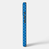 Seamless blue background polka dot pattern  Case-Mate iPhone case (Achterkant / Links)